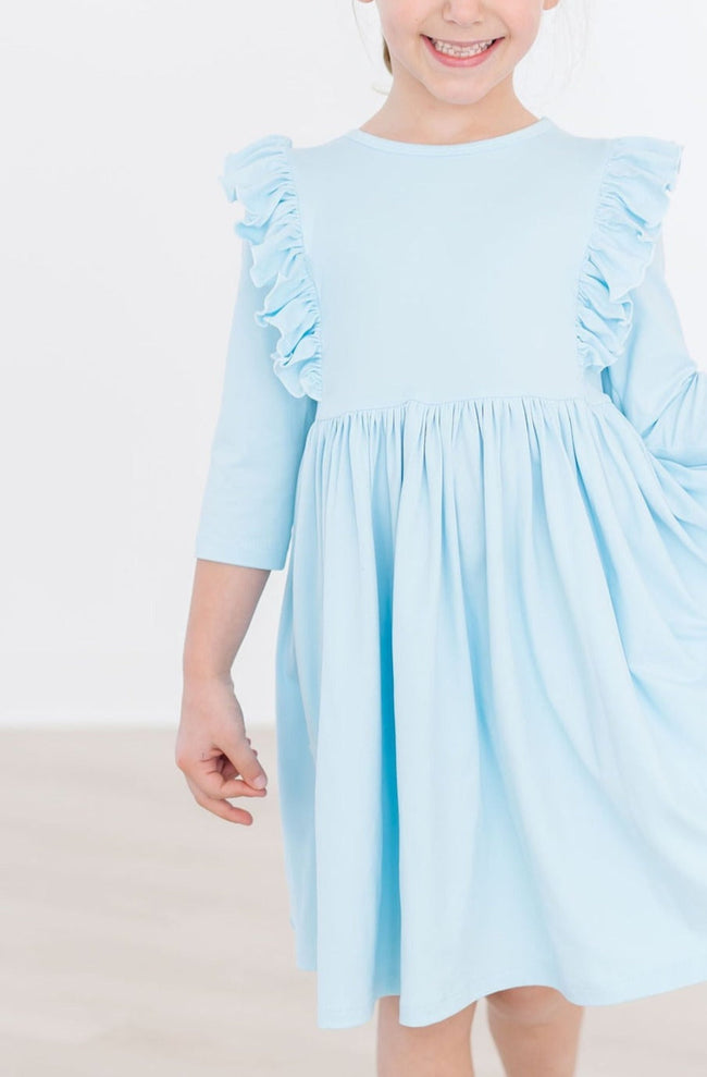 SALE Bluebird 3/4 Sleeve Ruffle Twirl Dress