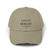 Distressed Cap, Unisex Hat for Hanukkah, Simcha Kits, Jewish Joy Yiddish Hebrew Gift, Oy More Joy Slogan, Chanukah Baseball Cap, Vintage