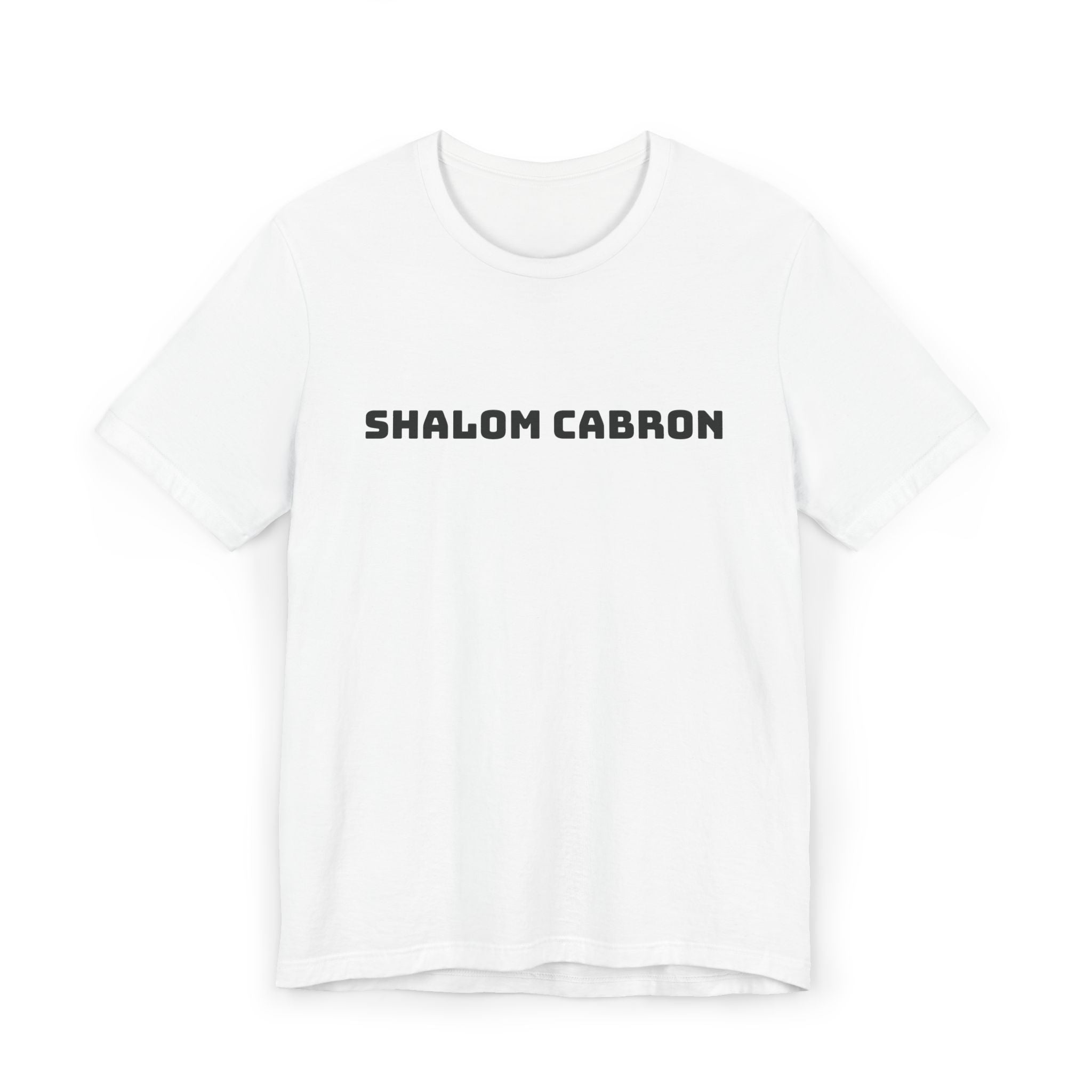 Shalom Cabron Unisex Jersey T-Shirt, Casual Tee, Unique Gift, Graphic Shirt, Trendy Wear, Fun Statement Tee