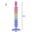 Three Colors Glass Candlestick Holder