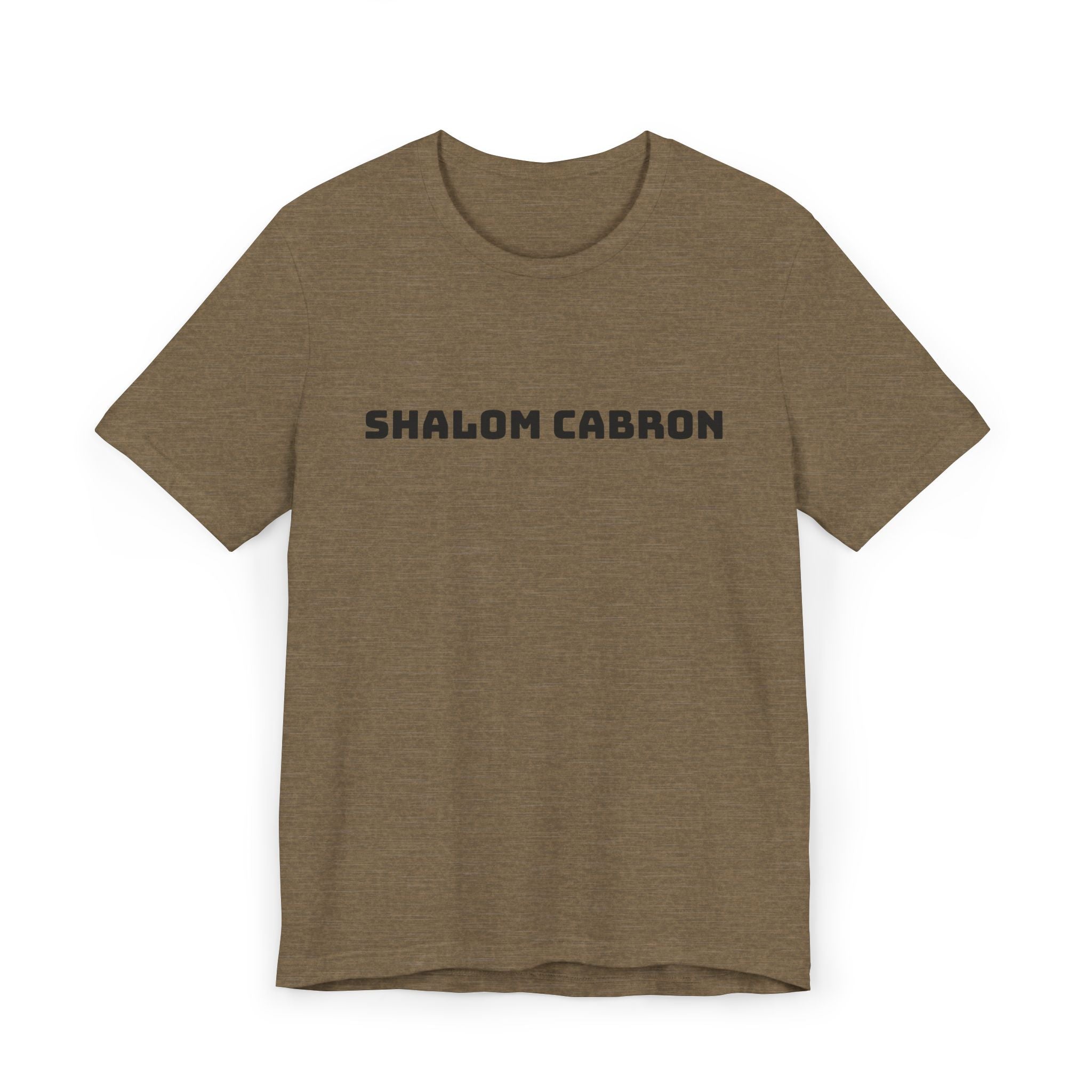 Shalom Cabron Unisex Jersey T-Shirt, Casual Tee, Unique Gift, Graphic Shirt, Trendy Wear, Fun Statement Tee
