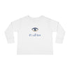 Positive Energy Toddler Long Sleeve Tee with Evil Eye Design, Good Vibes Shirt for Kids, Jewish Christian Clothing, Religious Toddler Top