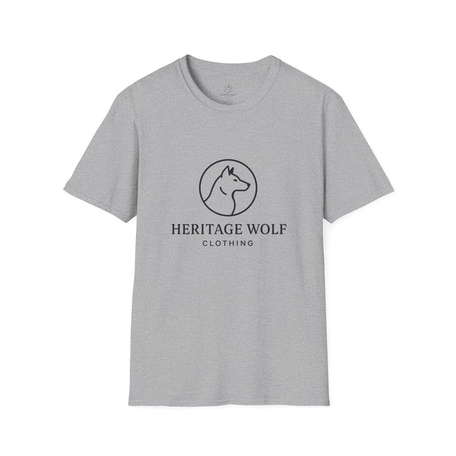 Heritage Wolf Unisex Softstyle T-Shirt - Comfy Tee for Animal Lovers, Casual Wear, Nature Inspired, Gift for Wolf Enthusiasts