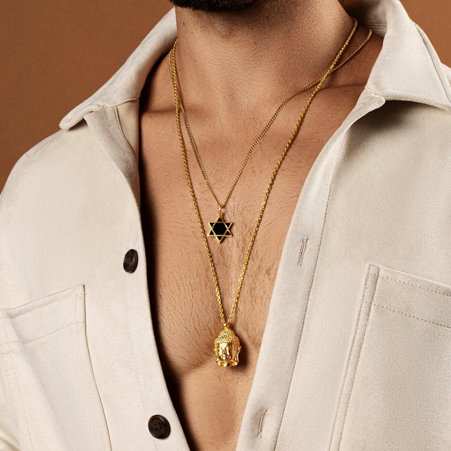 Grounded in Hope - Black Onyx Star of David Necklace