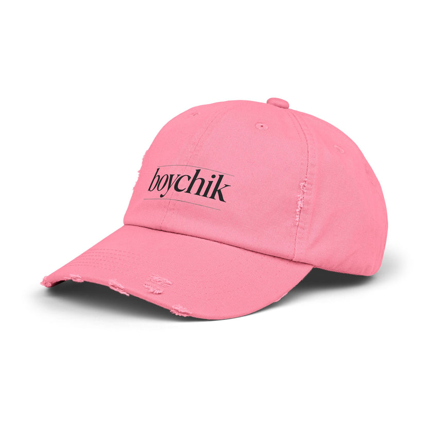 Distressed Cap, Boychik, Hanukkah Gift, Jewish Humor, Hebrew, Unisex Hat, Yiddish Bag Boy Cap, Jewish Cap