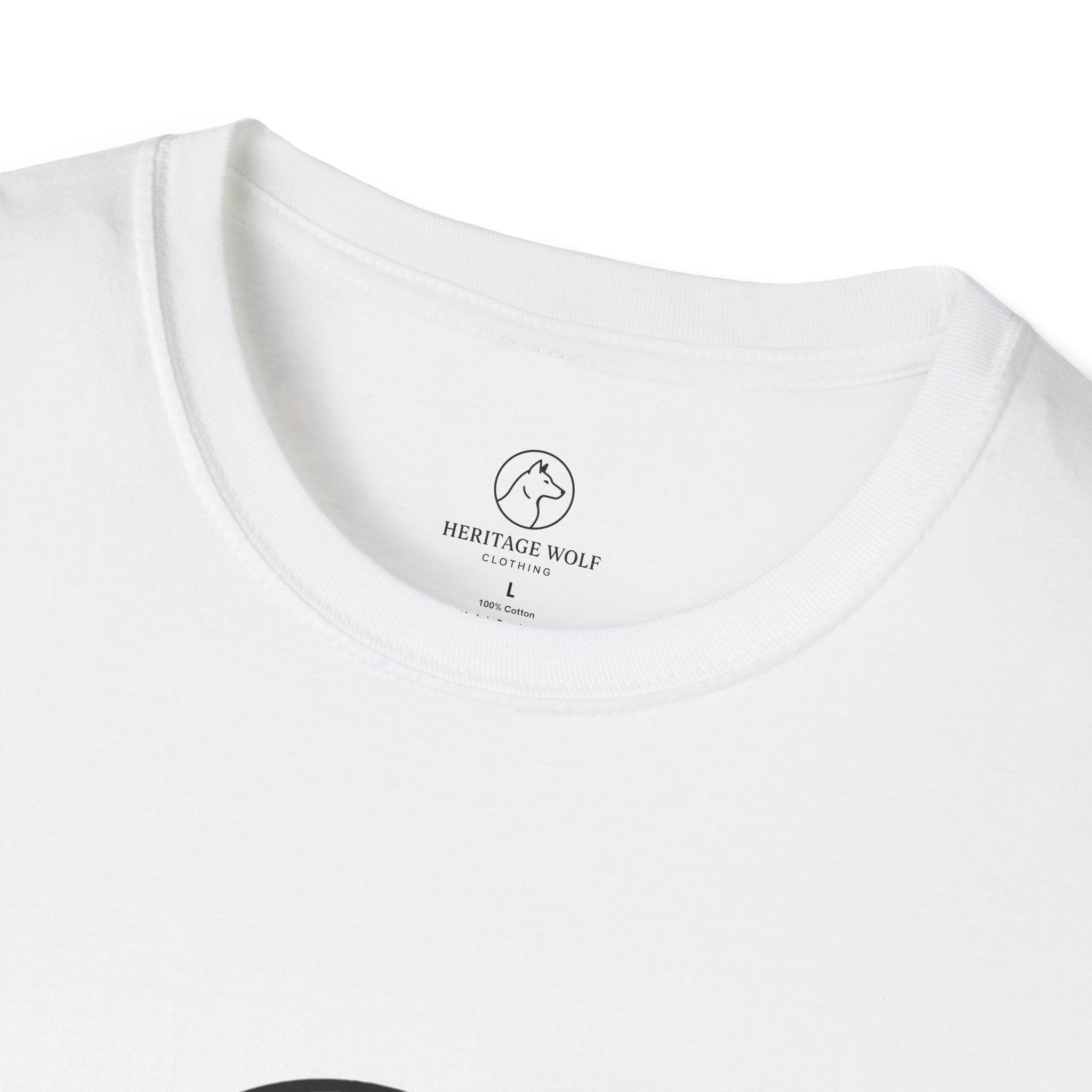 Heritage Wolf Unisex Softstyle T-Shirt - Comfy Tee for Animal Lovers, Casual Wear, Nature Inspired, Gift for Wolf Enthusiasts