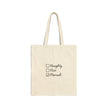 Holiday Interfaith Cotton Canvas Tote Bag, Hanukkah Christmas Gift, Christian Jewish Coexist, Chrismukkah, Naughty Nice Mensch, Eco-Friendly
