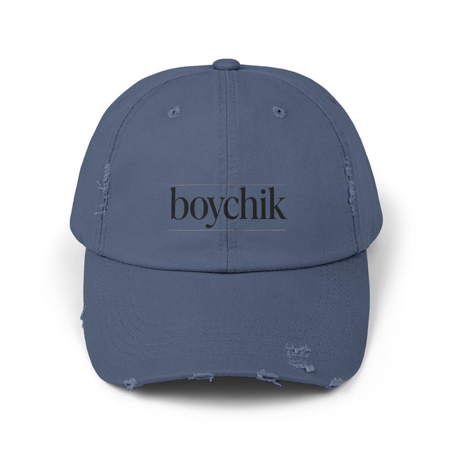 Distressed Cap, Boychik, Hanukkah Gift, Jewish Humor, Hebrew, Unisex Hat, Yiddish Bag Boy Cap, Jewish Cap
