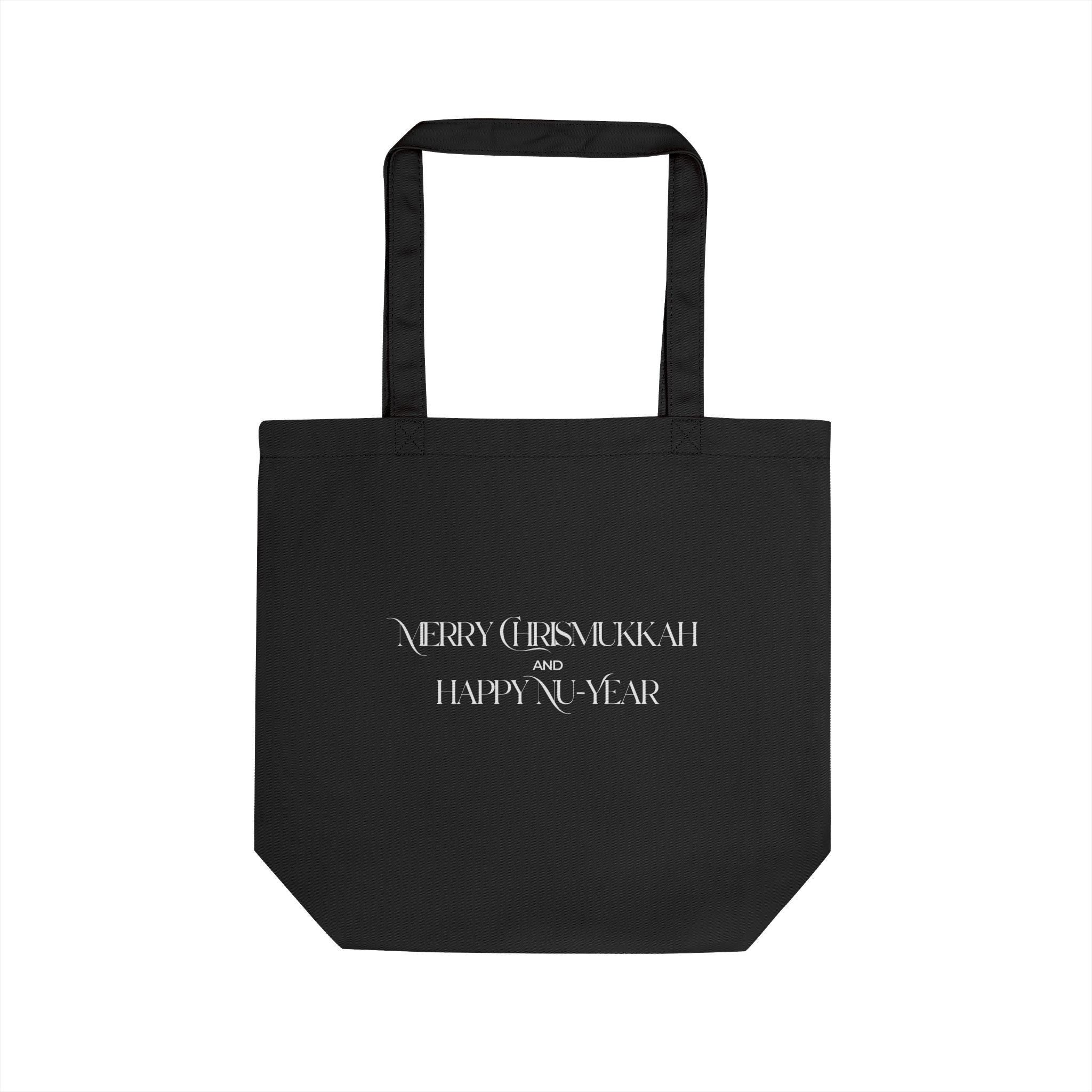 Merry Christmukkah and Happy New Year Tote Bag | Holiday Hanukkah Christmas Tote