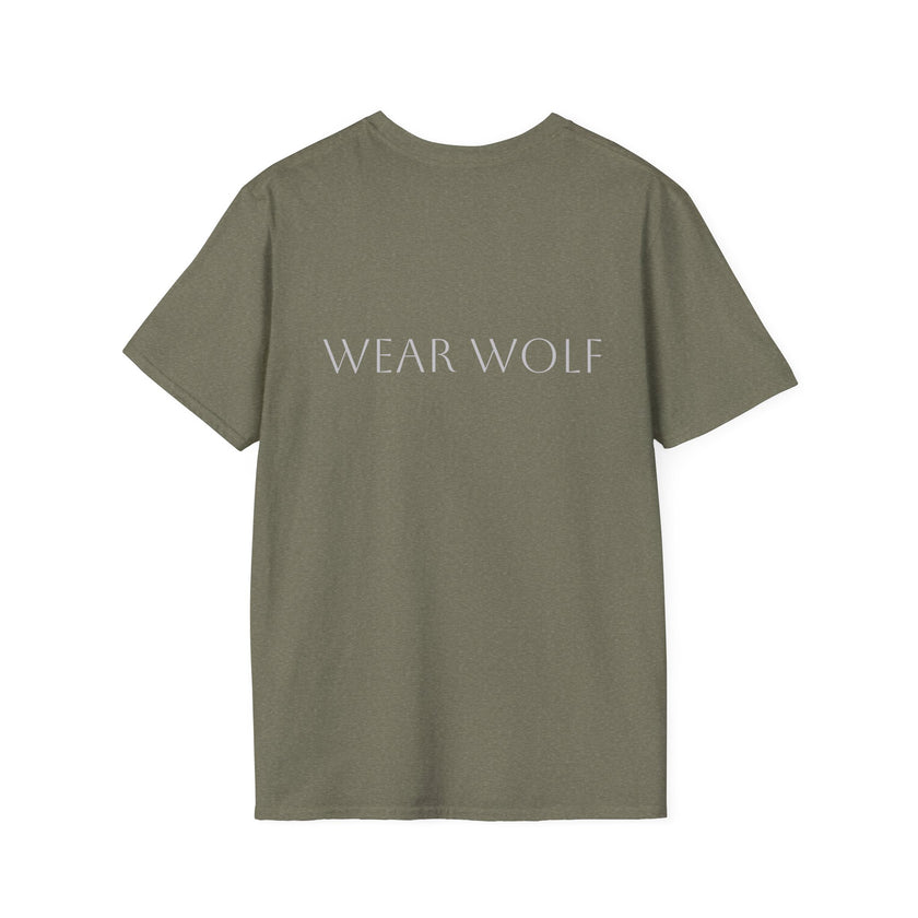 Heritage Wolf Unisex Softstyle T-Shirt - Comfy Tee for Animal Lovers, Casual Wear, Nature Inspired, Gift for Wolf Enthusiasts