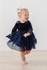 Light Navy Velvet Tutu Dress