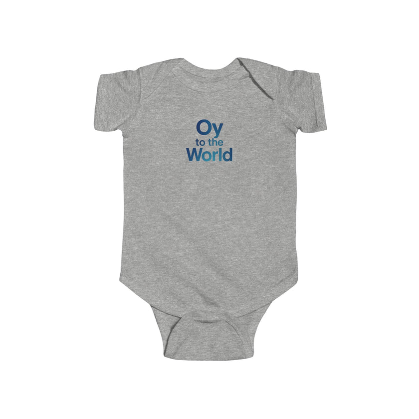 Oy to the World Bodysuit | Baby Hanukkah Holiday Onesie