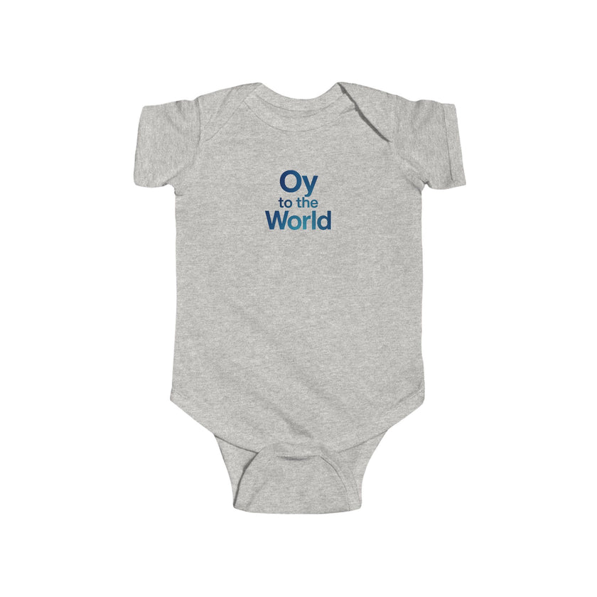 Oy to the World Bodysuit | Baby Hanukkah Holiday Onesie