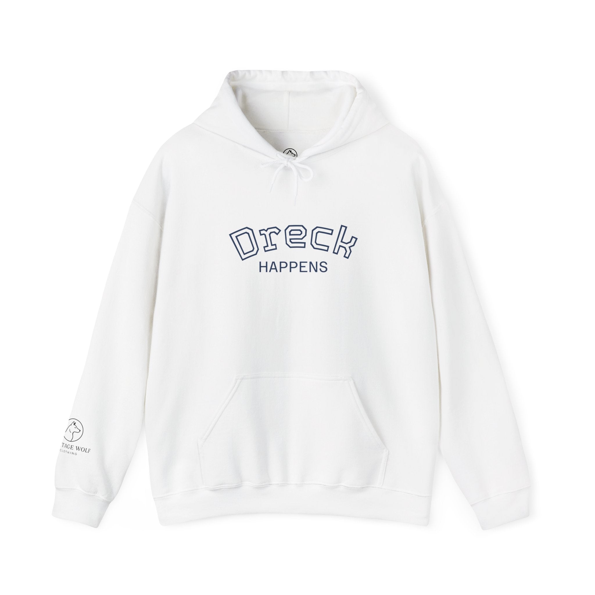 Dreck Happens Hoodie, Unisex Sweatshirt, Casual Gift, Fun Apparel, Cozy Fashion, Humor Clothing