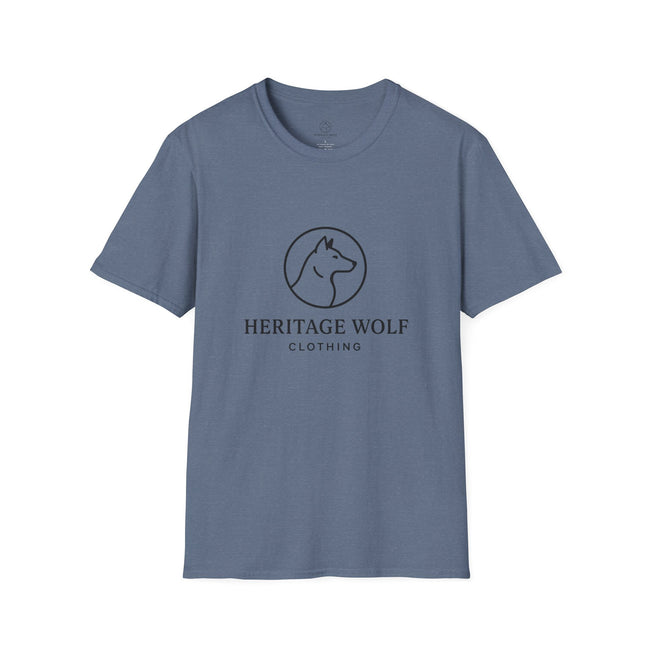 Heritage Wolf Unisex Softstyle T-Shirt - Comfy Tee for Animal Lovers, Casual Wear, Nature Inspired, Gift for Wolf Enthusiasts