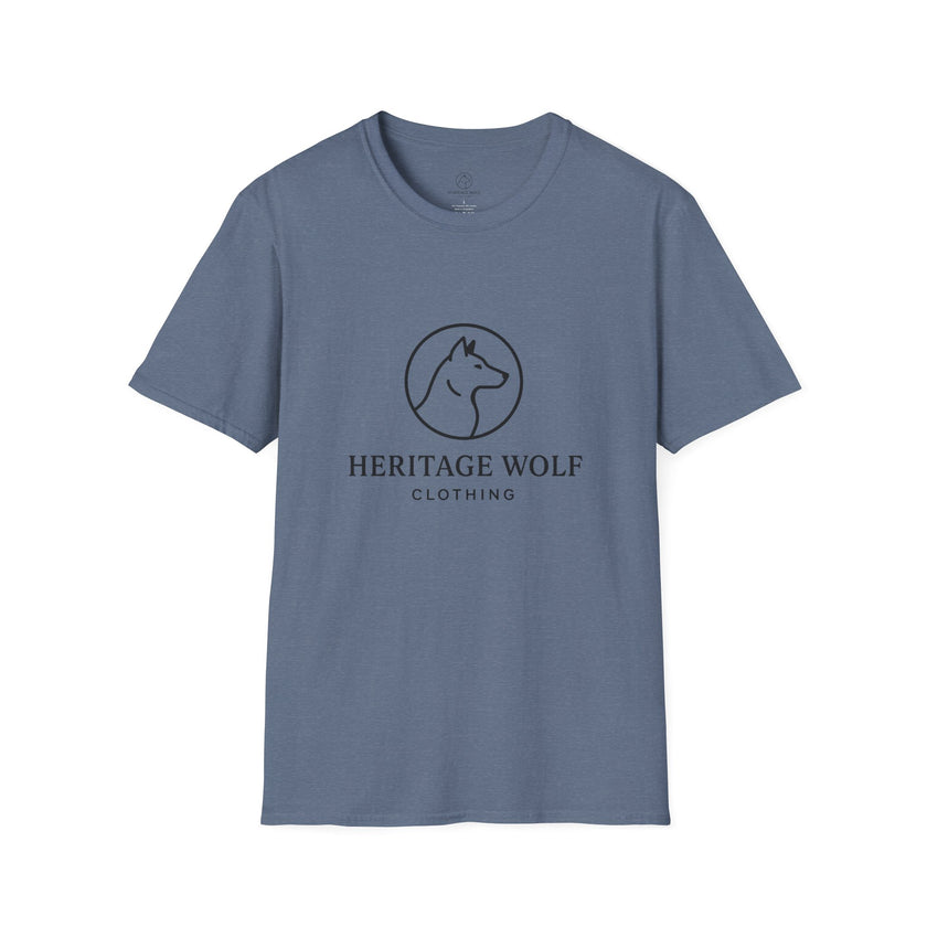 Heritage Wolf Unisex Softstyle T-Shirt - Comfy Tee for Animal Lovers, Casual Wear, Nature Inspired, Gift for Wolf Enthusiasts