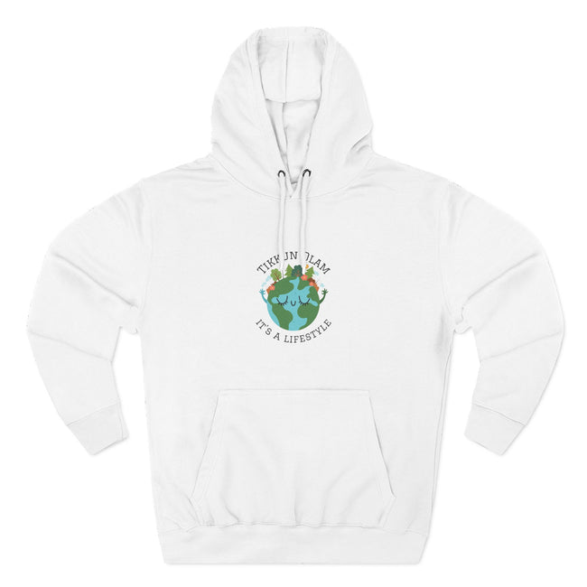 Tikkun Olam Three Panel Fleece Hoodie