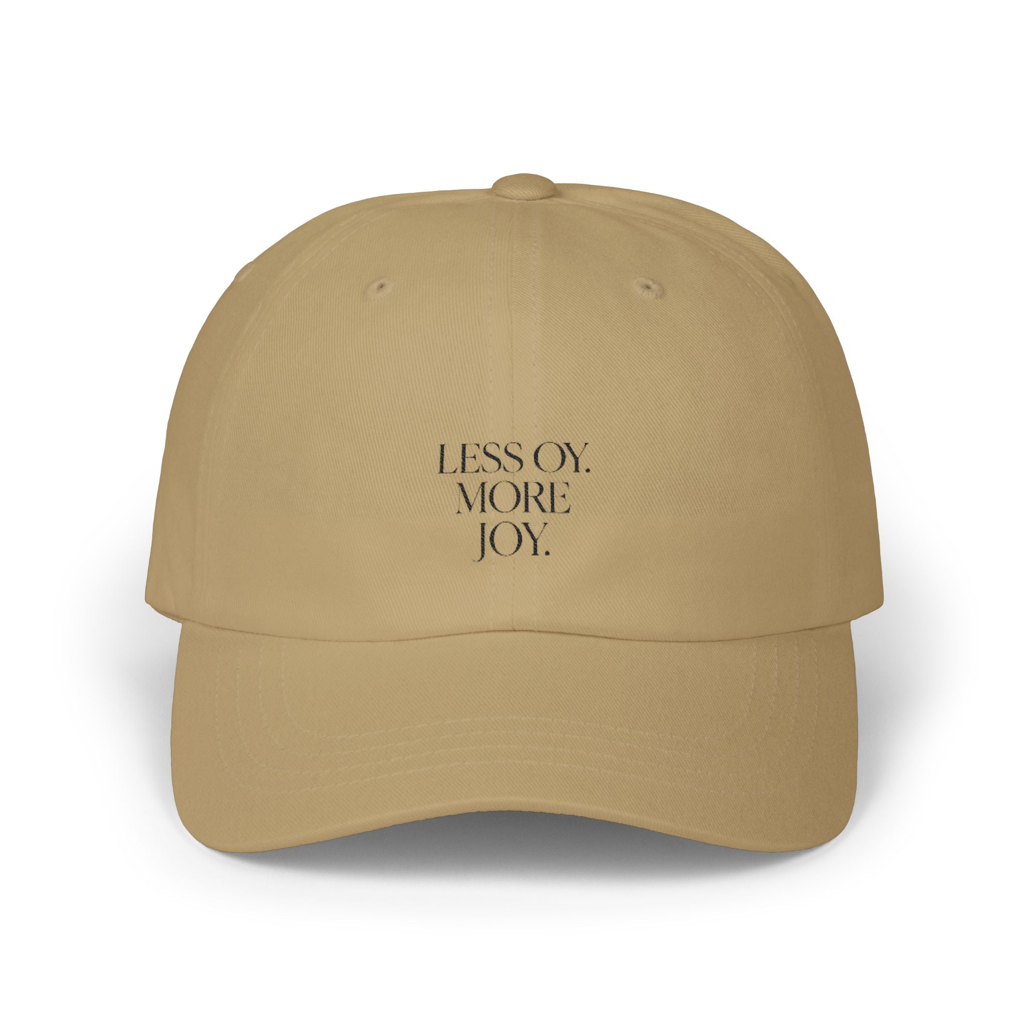 Dad Cap, Jewish Joy Hat, Less Oy More Joy Baseball Cap, Never Again, Jewish Humor Cap, Unisex Baseball Hat