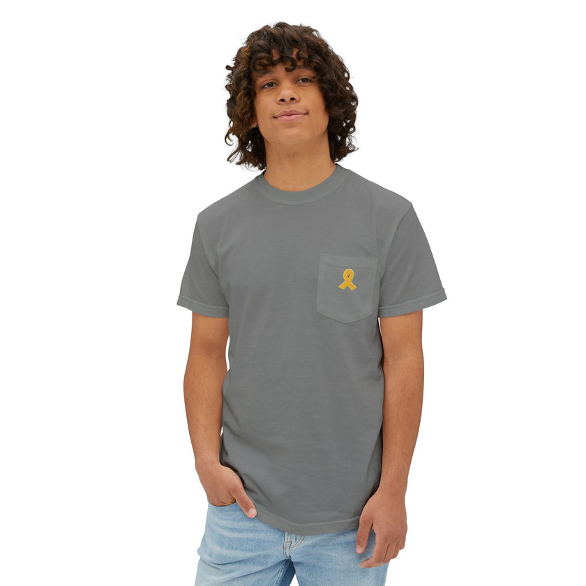Bring Them Home NOW Unisex Pocket Tee with Yellow Ribbon, Soft Cotton T-Shirt, Casual Wear, Gift for Her, Nova