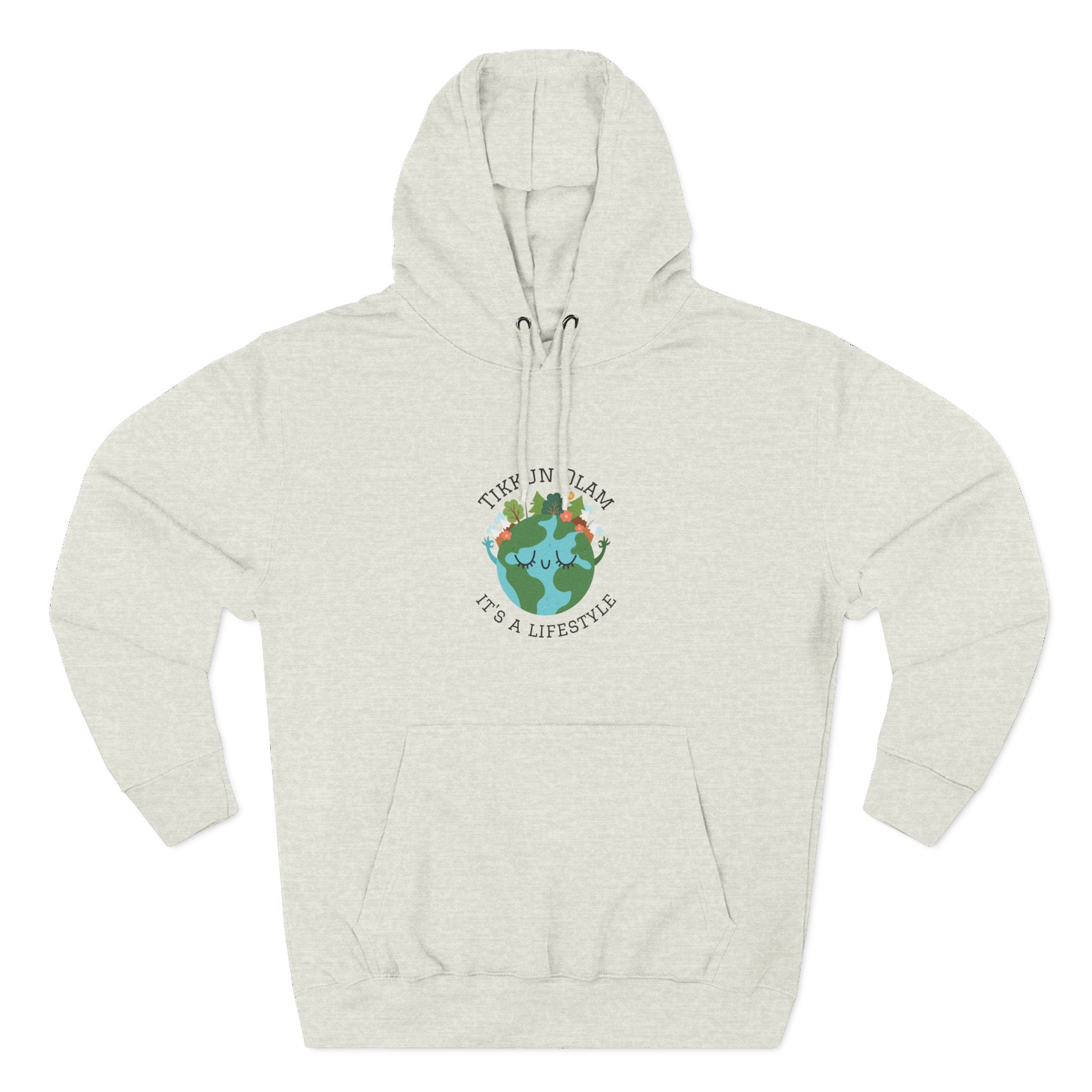 Tikkun Olam Three Panel Fleece Hoodie