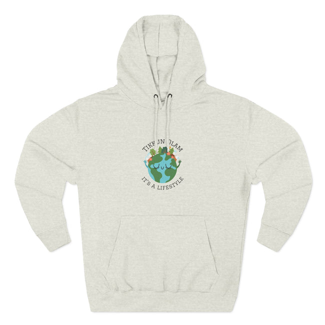 Tikkun Olam Three Panel Fleece Hoodie