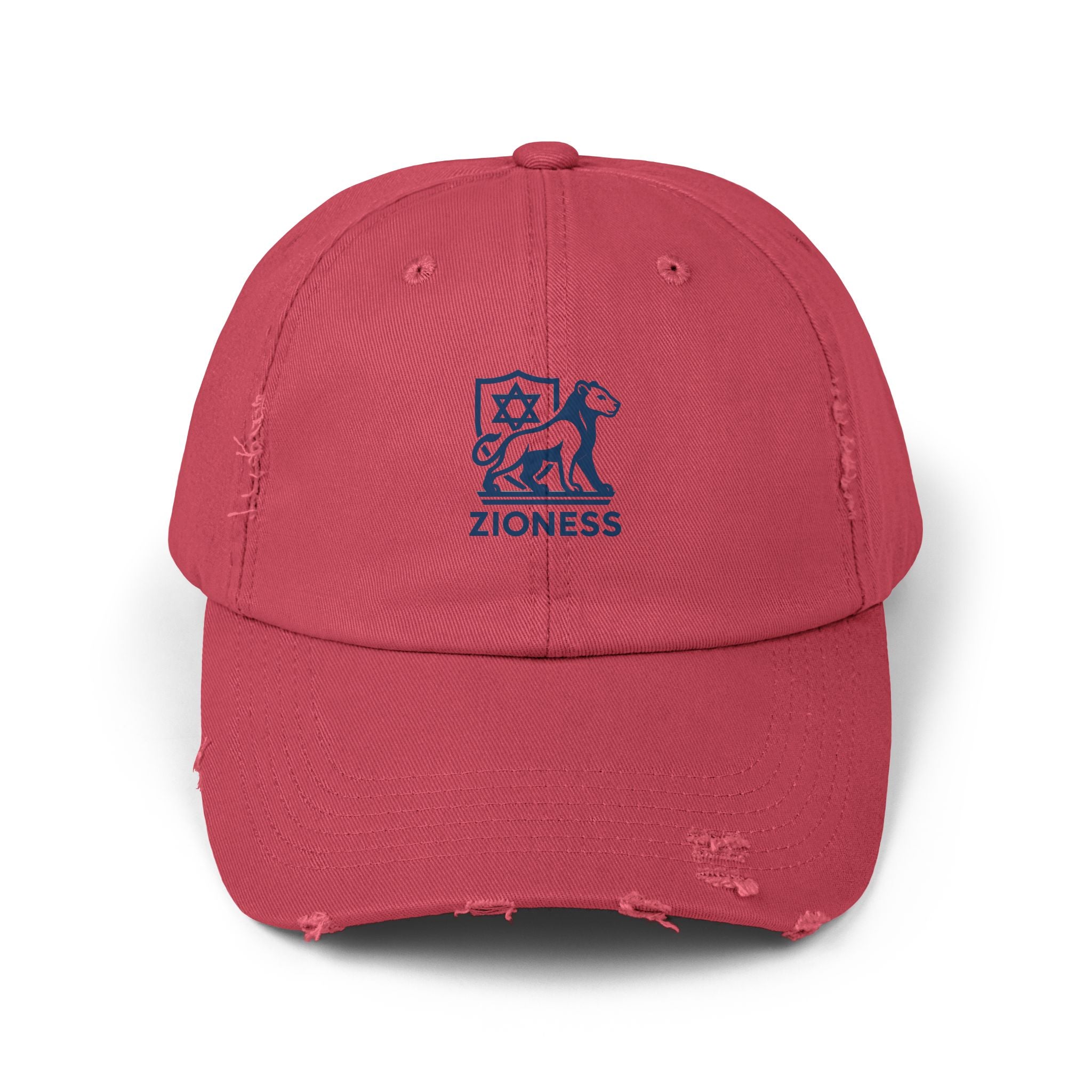 Distressed Cap, Zioness Zionist Israeli Love Judaica Jewish Joy, We Will Dance Again, Never Again, Jewish Star Chai Hamsa, Unisex Hat,