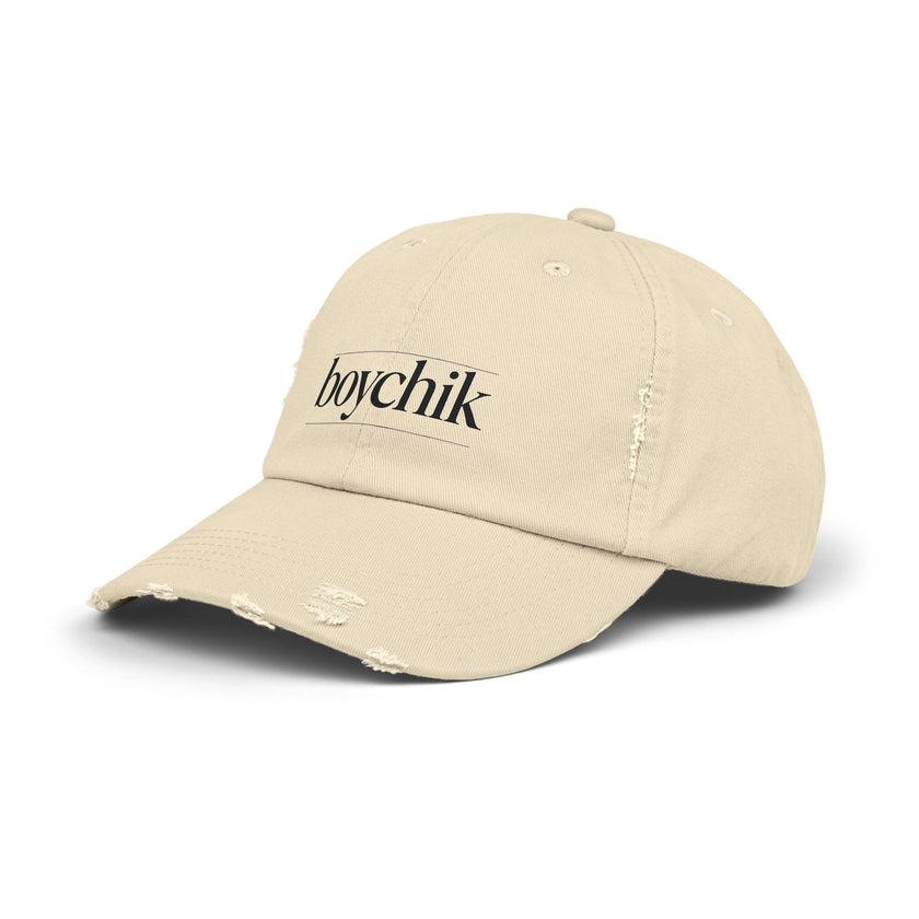 Distressed Cap, Boychik, Hanukkah Gift, Jewish Humor, Hebrew, Unisex Hat, Yiddish Bag Boy Cap, Jewish Cap