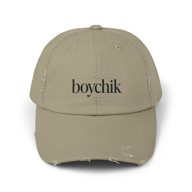 Distressed Cap, Boychik, Hanukkah Gift, Jewish Humor, Hebrew, Unisex Hat, Yiddish Bag Boy Cap, Jewish Cap