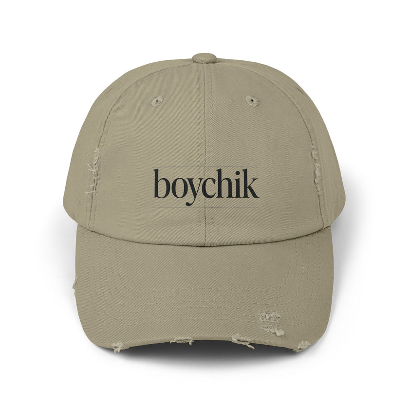 Distressed Cap, Boychik, Hanukkah Gift, Jewish Humor, Hebrew, Unisex Hat, Yiddish Bag Boy Cap, Jewish Cap