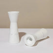 Shabbat Candle Holders Set with Candle Lighting Blessing - City Spirit Series