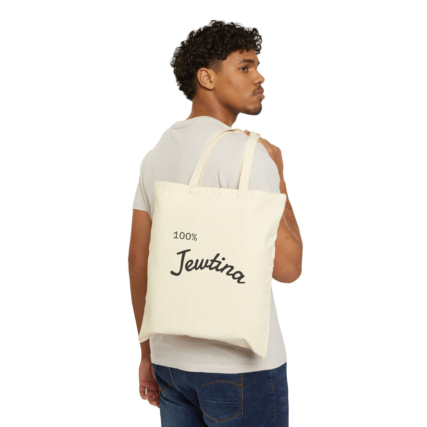 Jewish Latinx Latina Tote, Hanukkah Gift, Cotton Canvas Bag, Shopping Shopper, Eco-Friendly Carry-All, Reusable Purse