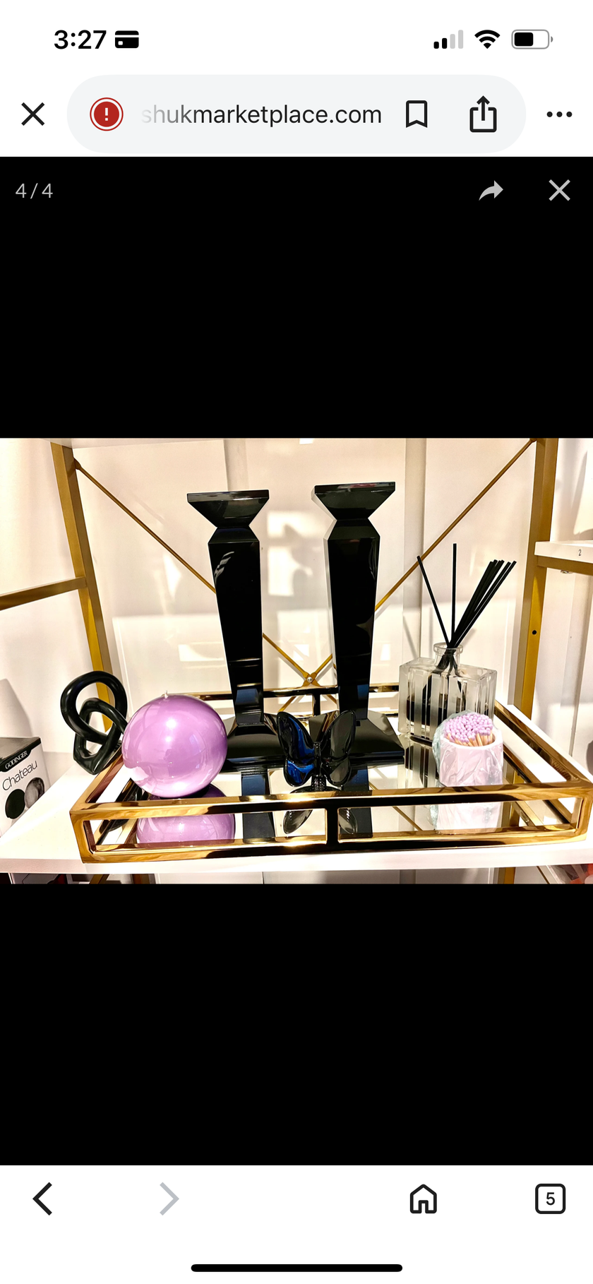 Black lainy candlesticks