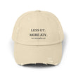 Distressed Cap, Unisex Hat for Hanukkah, Simcha Kits, Jewish Joy Yiddish Hebrew Gift, Oy More Joy Slogan, Chanukah Baseball Cap, Vintage