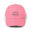 Distressed Cap, Unisex Hat for Hanukkah, Simcha Kits, Jewish Joy Yiddish Hebrew Gift, Oy More Joy Slogan, Chanukah Baseball Cap, Vintage