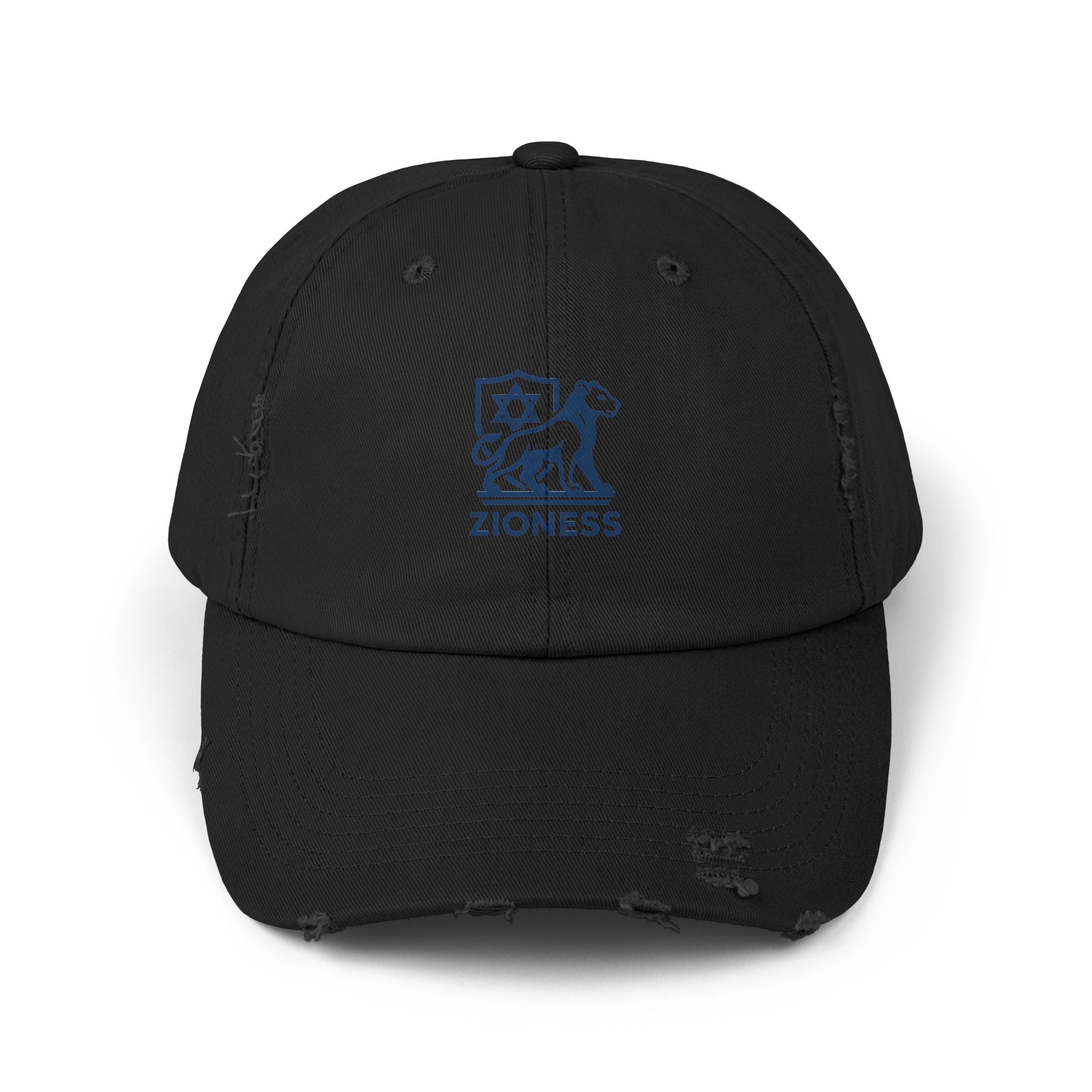 Distressed Cap, Zioness Zionist Israeli Love Judaica Jewish Joy, We Will Dance Again, Never Again, Jewish Star Chai Hamsa, Unisex Hat,