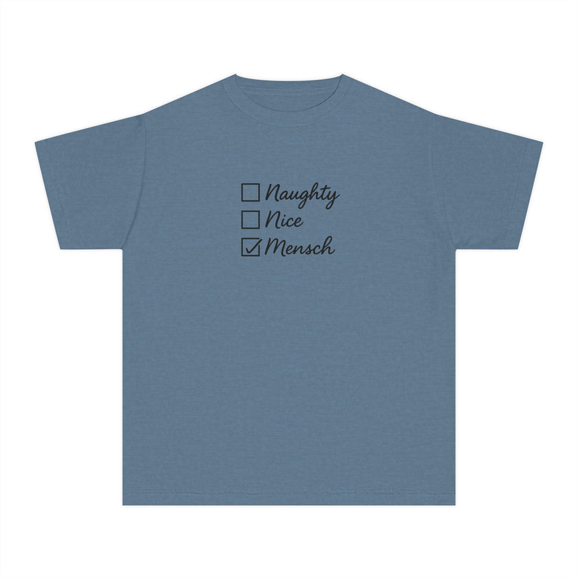 Holiday Humor Youth Tee, Christmas Hanukkah Jewish Christian Kids T-Shirt, Christmukkah Shirt, Gift