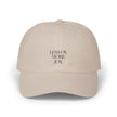 Dad Cap, Jewish Joy Hat, Less Oy More Joy Baseball Cap, Never Again, Jewish Humor Cap, Unisex Baseball Hat
