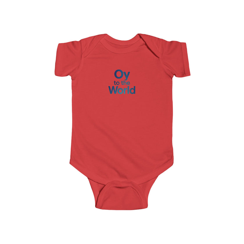Oy to the World Bodysuit | Baby Hanukkah Holiday Onesie