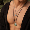 Abundant Energy - Jade Evil Eye Black String Necklace