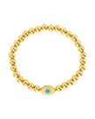 Davey Opal & CZ Evil Eye Beaded Bracelet