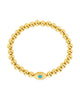 Davey Opal & CZ Evil Eye Beaded Bracelet