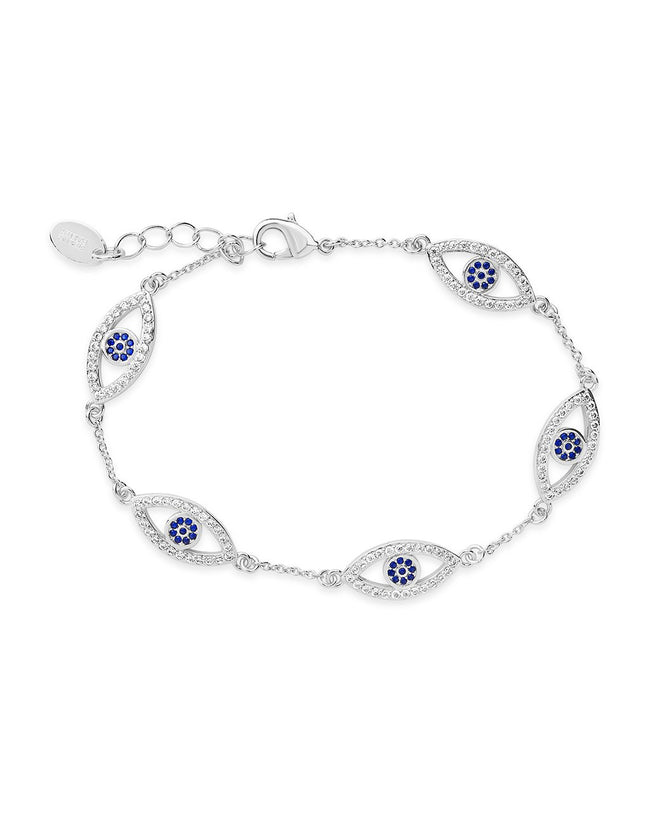 Evil Eye Bracelet with CZ