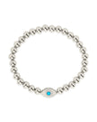 Davey Opal & CZ Evil Eye Beaded Bracelet