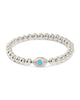 Davey Opal & CZ Evil Eye Beaded Bracelet