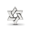 Sterling Silver Star of David Bead Charm