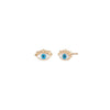 Evil eye stud earrings