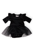 Black Velvet Tutu Bodysuit