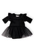 Black Velvet Tutu Bodysuit