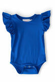 Royal Blue S/S Flutter Bodysuit