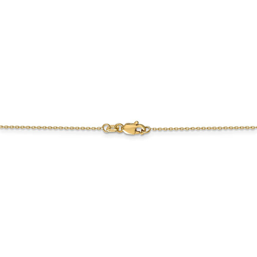 14k Yellow Gold Polished Star of David Chamseh Necklace
